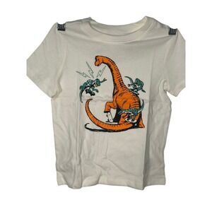 Old Navy Kids T-Shirt Dinosaur Skateboarding Graphic Tee Size 3T